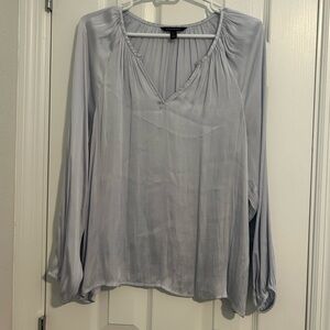 Banana Republic Factory light blue satin blouse L